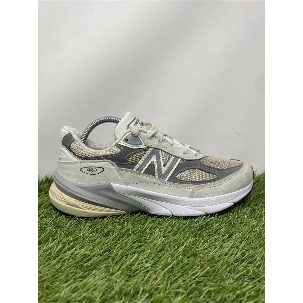 New Balance 990v6 Running Shoes Men Size 5.5 D Gray Suede Comfort USA Sneakers